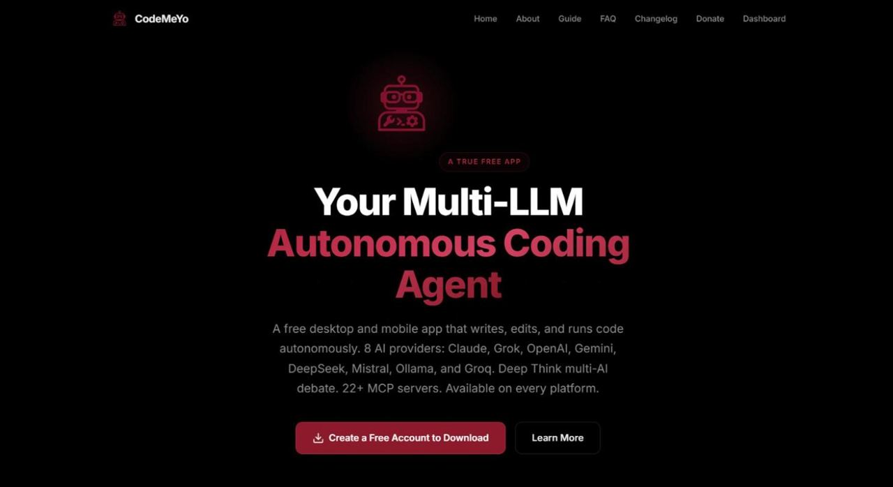 CodeMeYo website home page