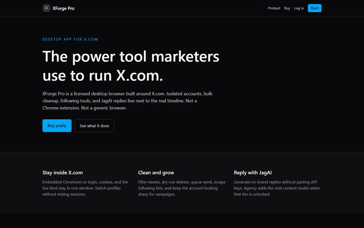 XForge Pro website