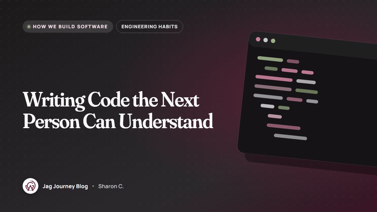 Writing Code the Next Person Can Understand
