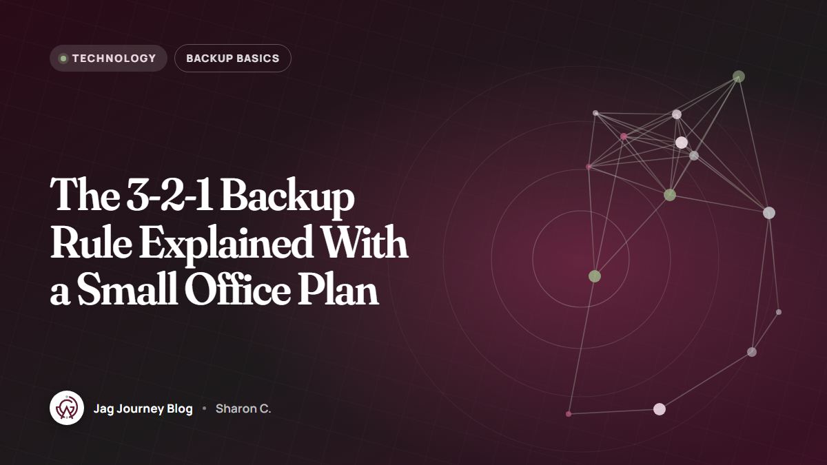 The 3-2-1 Backup Rule Explained With a Small Office Plan