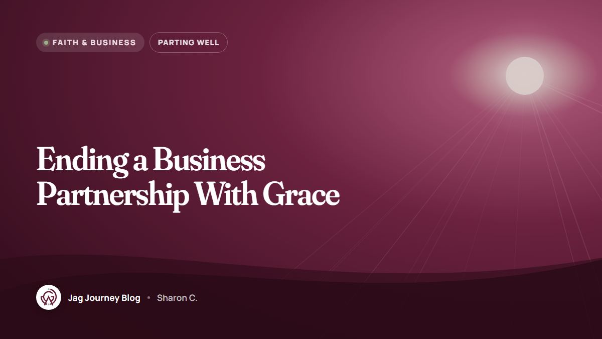 Ending a Business Partnership With Grace