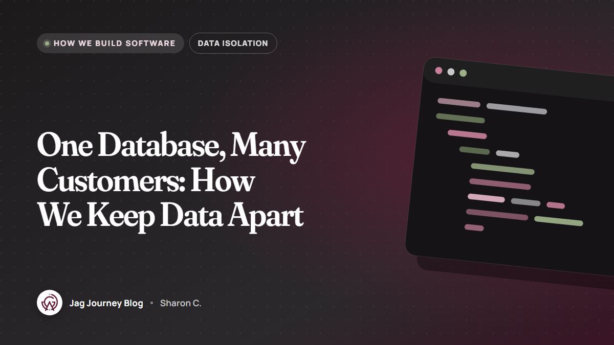One Database, Many Customers: How We Keep Data Apart