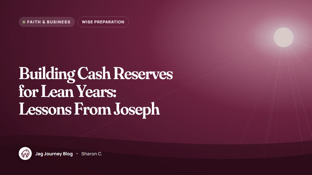 Building Cash Reserves for Lean Years: Lessons From Joseph