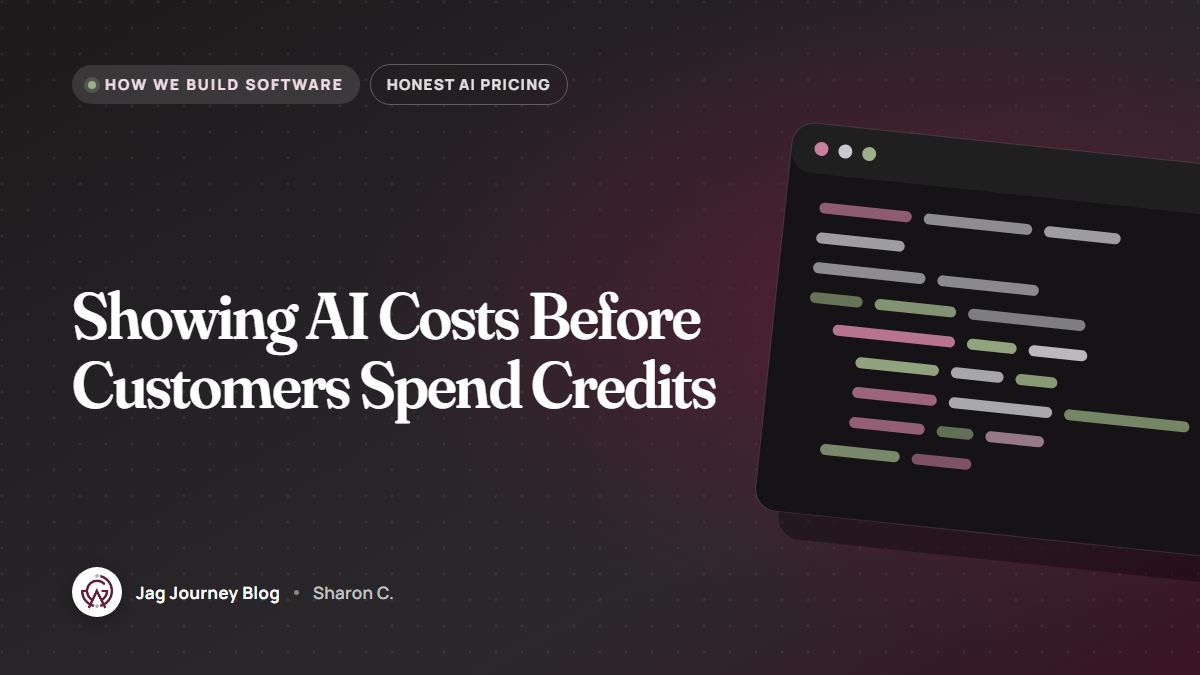 Showing AI Costs Before Customers Spend Credits