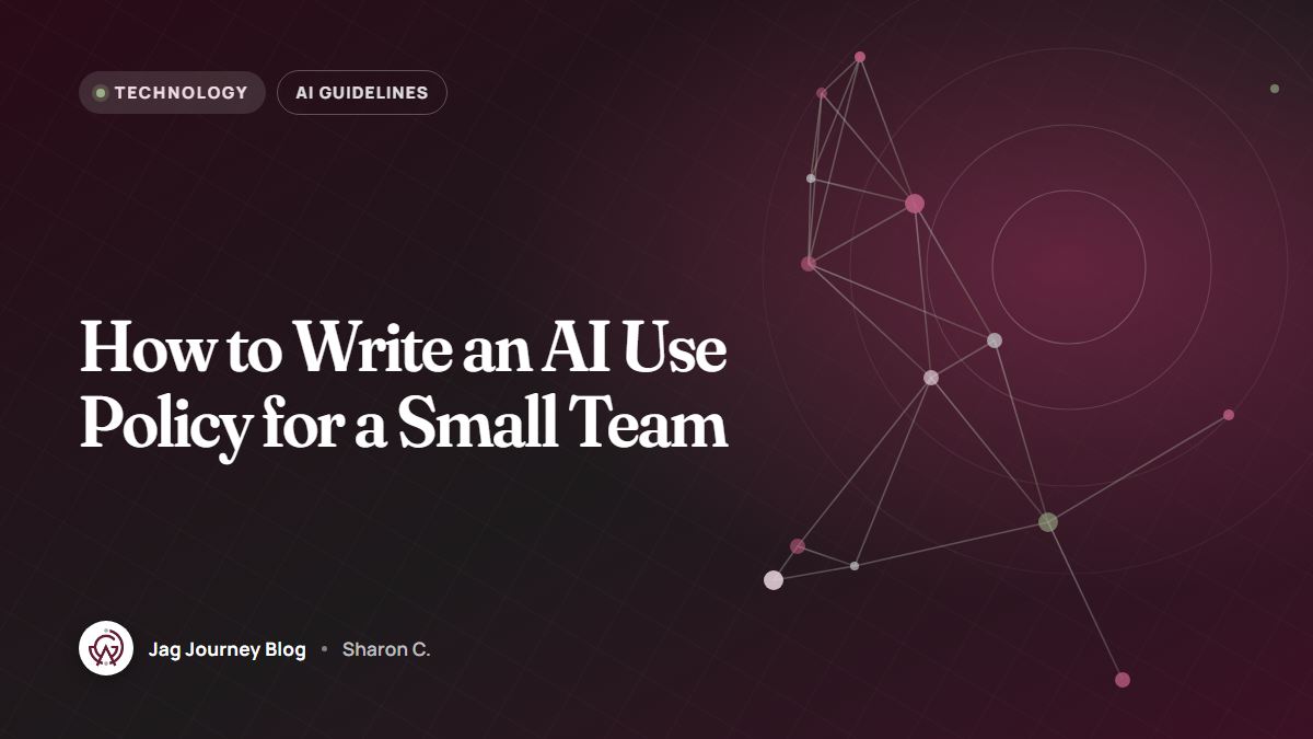 How to Write an AI Use Policy for a Small Team