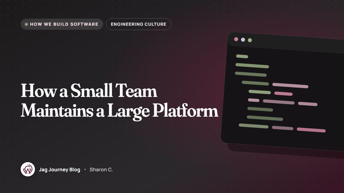 How a Small Team Maintains a Large Platform