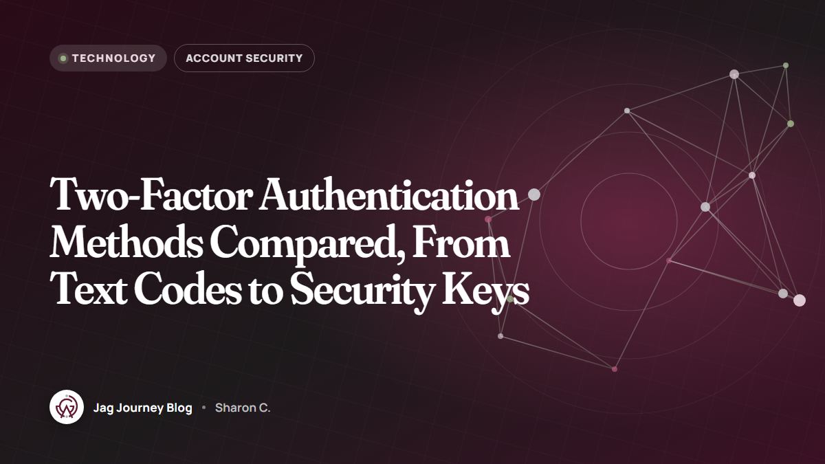 Two-Factor Authentication Methods Compared, From Text Codes to Security Keys